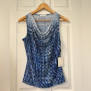 Calvin Klein Women’s Blue Cowl Neck Top BNWT